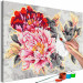 Obraz do malowania po numerach Piwonie - bukiet delikatnych różowych i czerwonych kwiatów 148878 additionalThumb 4