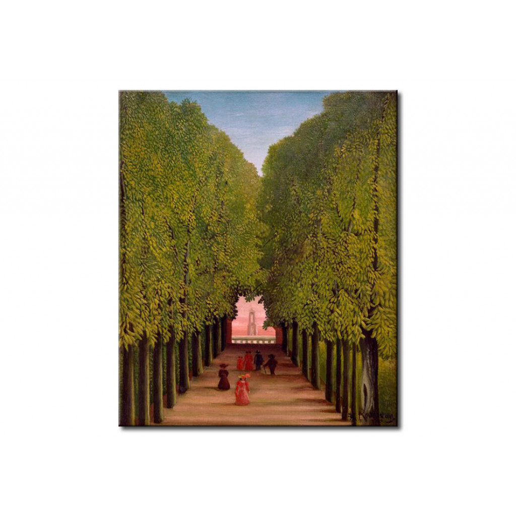 Schilderij  Henri Rousseau: L'Allée Au Parc à Saint-Cloud