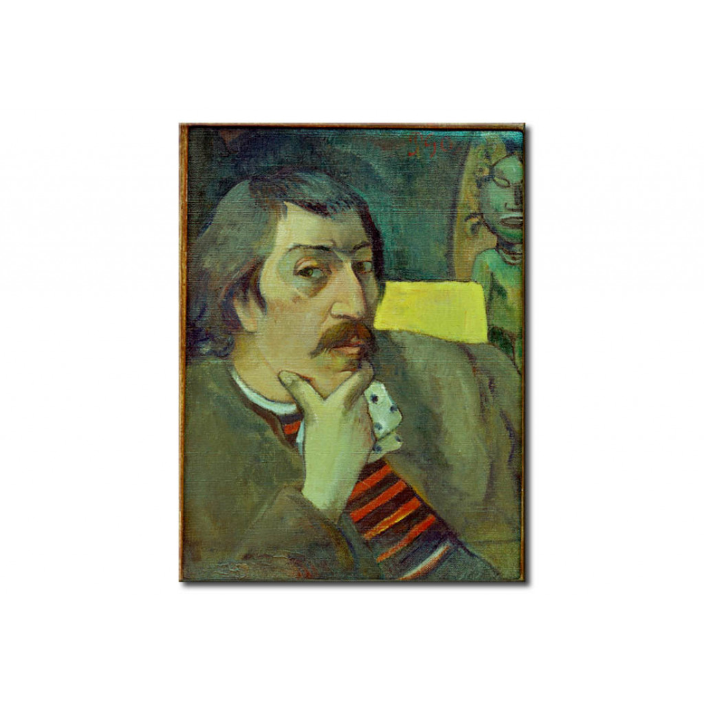 Schilderij  Paul Gauguin: Autoportrait à L'idole