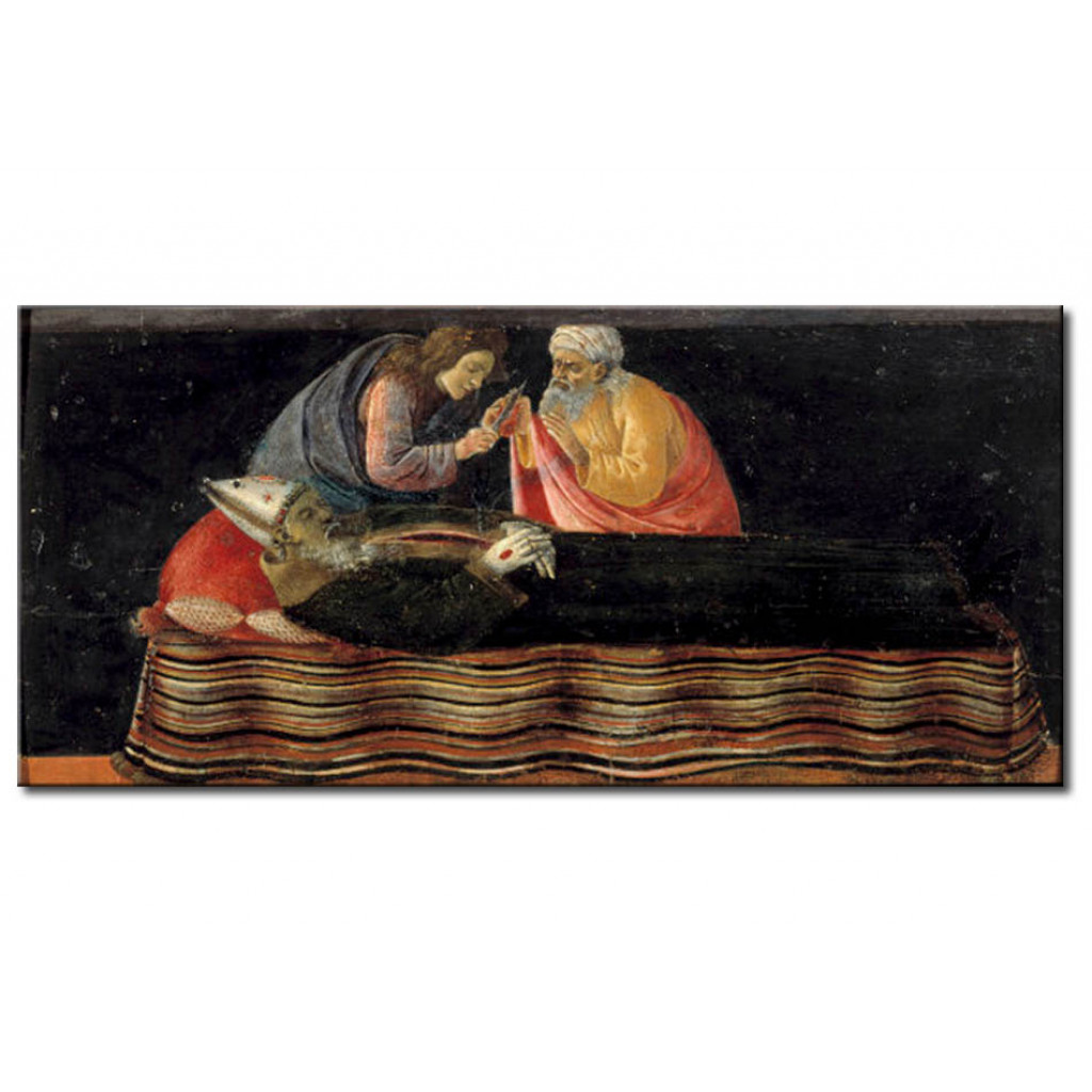 Schilderij  Sandro Botticelli: Removing The Heart From The Body Of Saint Ignatius, Bishop Ignatius