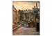 Kunstdruck Hinterhöfe der alten Häuser in Antwerpen im Schnee 52278