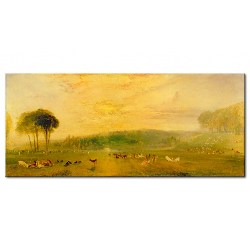 Reprodukcja Obrazu The Lake, Petworth: Sunset, Fighting Bucks