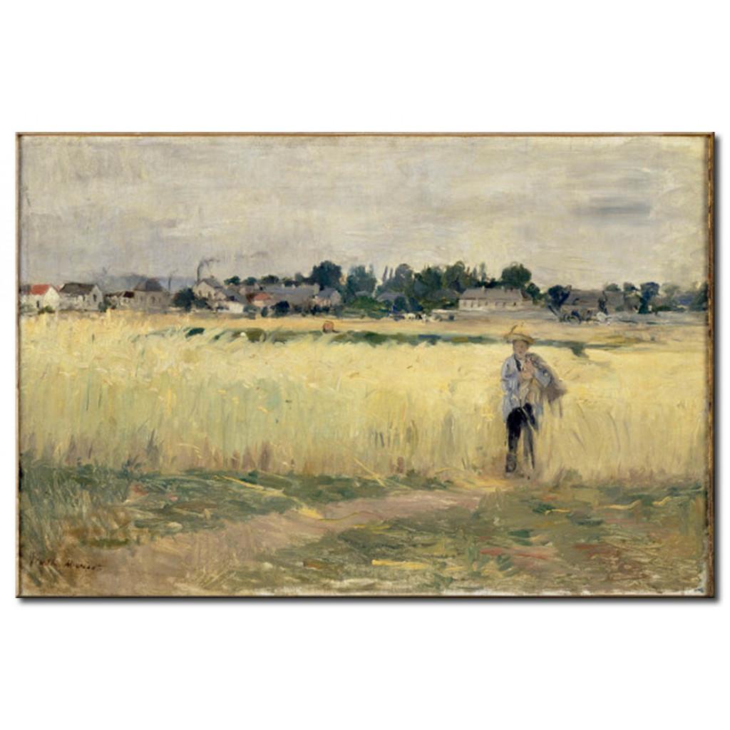 Schilderij  Berthe Morisot: Dans Les Blés à Gennevilliers