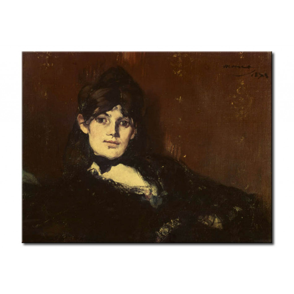 Schilderij  Edouard Manet: Berthe Morisot étendue