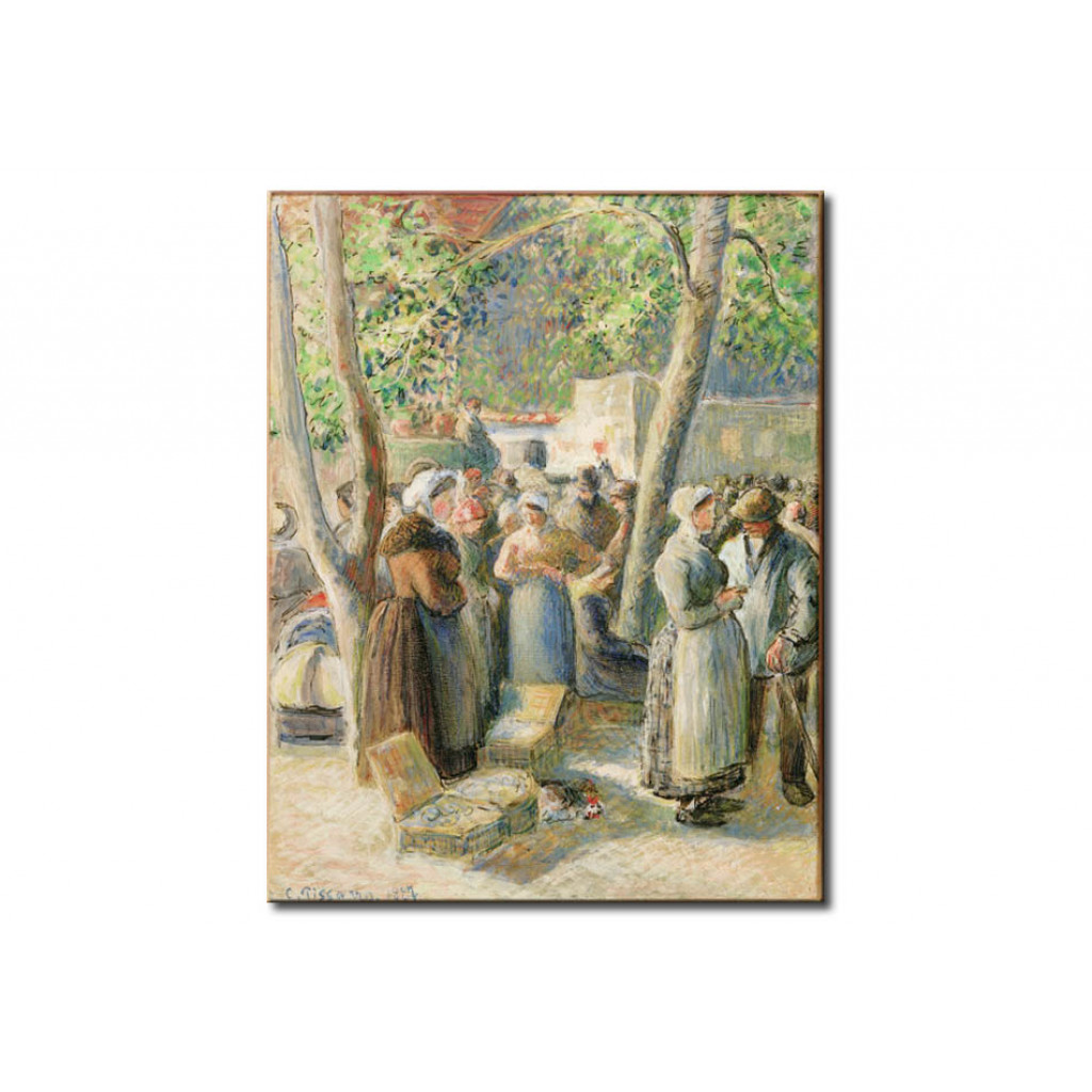 Schilderij  Camille Pissarro: Der Markt In Gisors