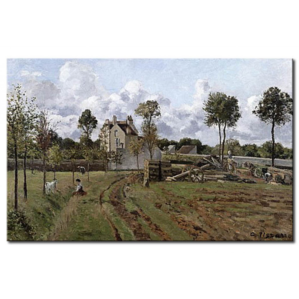 Schilderij  Camille Pissarro: Pontoise Landscape