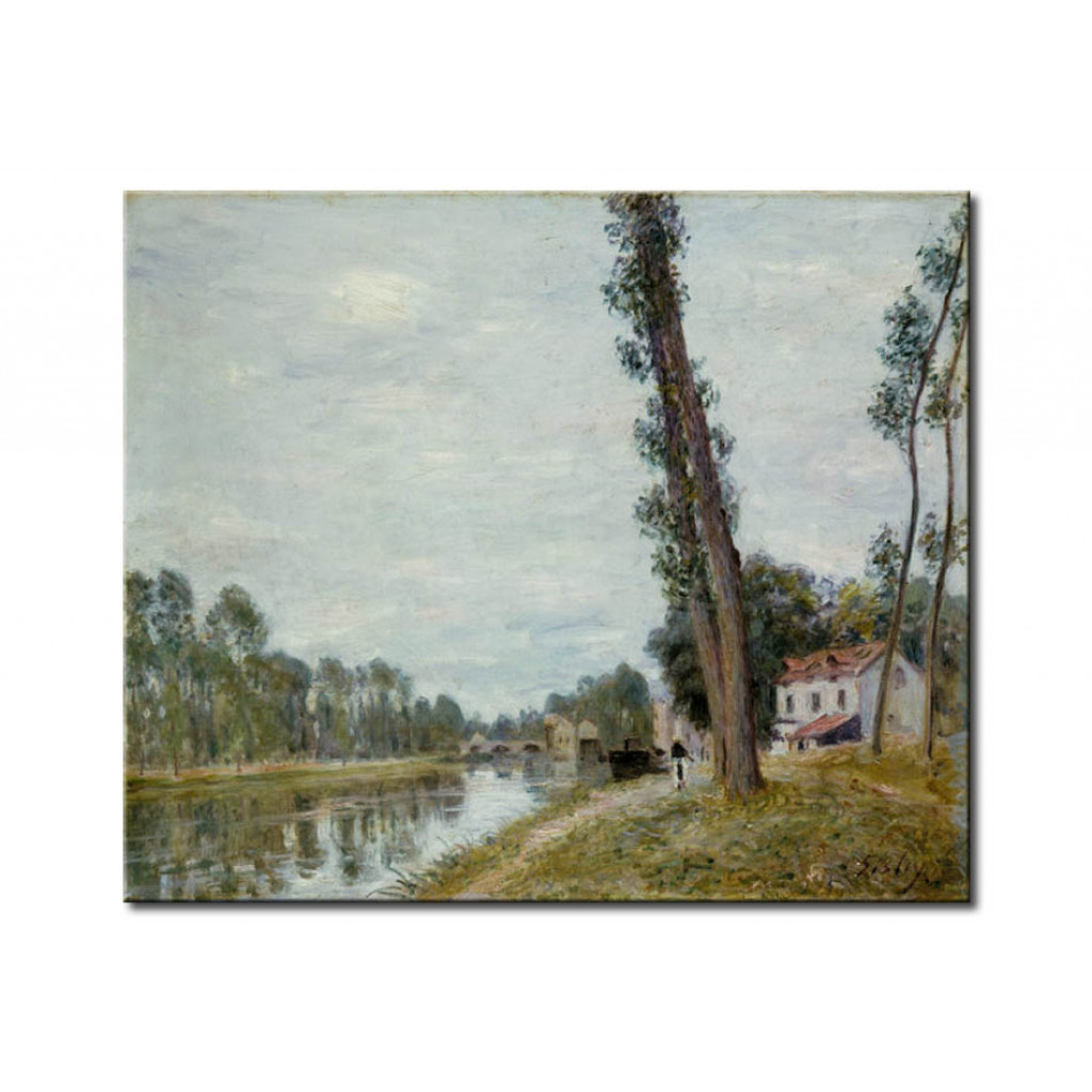 Schilderij  Alfred Sisley: River Landscape
