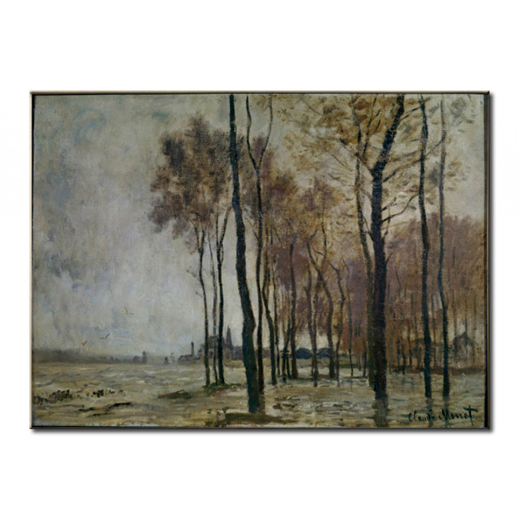 Schilderij  Claude Monet: L'innondation à Argenteuil