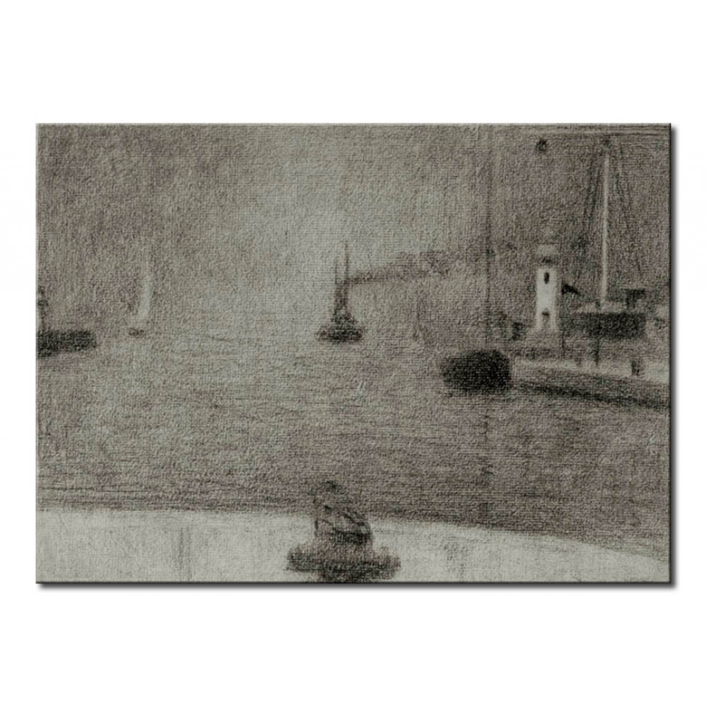 Schilderij  Georges Seurat: L'Entrée Du Port D'Honfleur (Calvados)