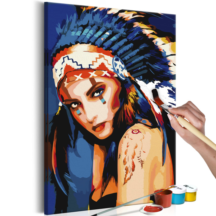 Paint by Number Kit Native American Girl 107488 additionalImage 3