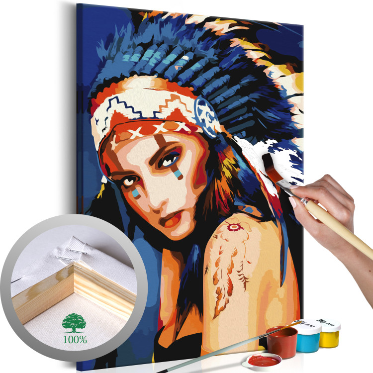 Paint by number Native American Girl 107488