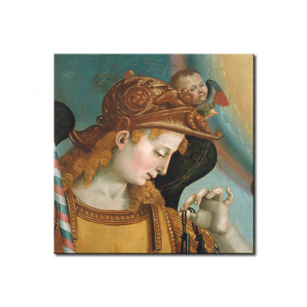 Reprodução Da Pintura Famosa Madonna With Trinity, Archangels And Saints