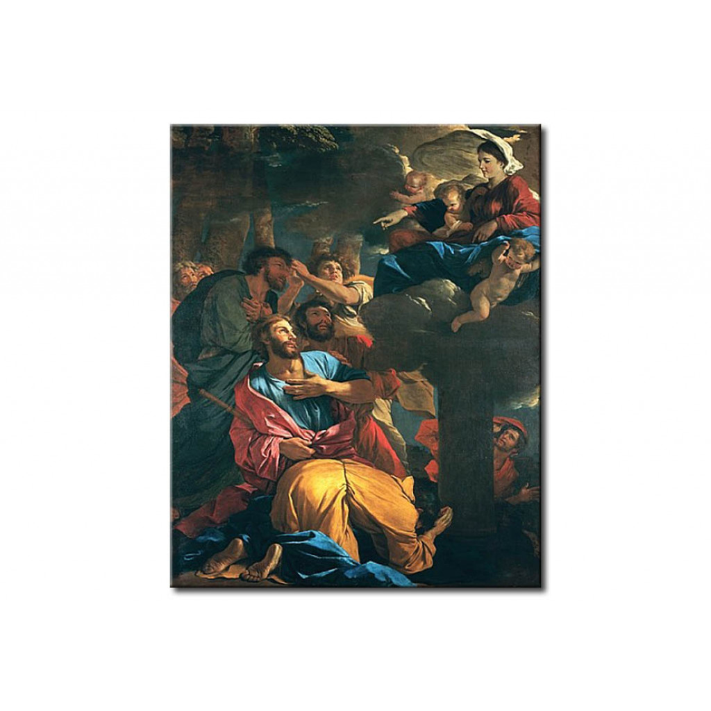 Schilderij  Nicolas Poussin: The Apparition Of The Virgin The St. James The Great