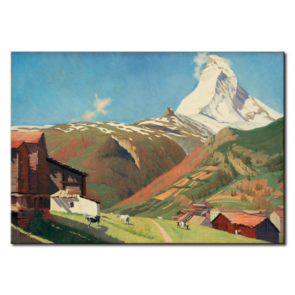 Schilderij  Félix Vallotton: Vue De Zermatt