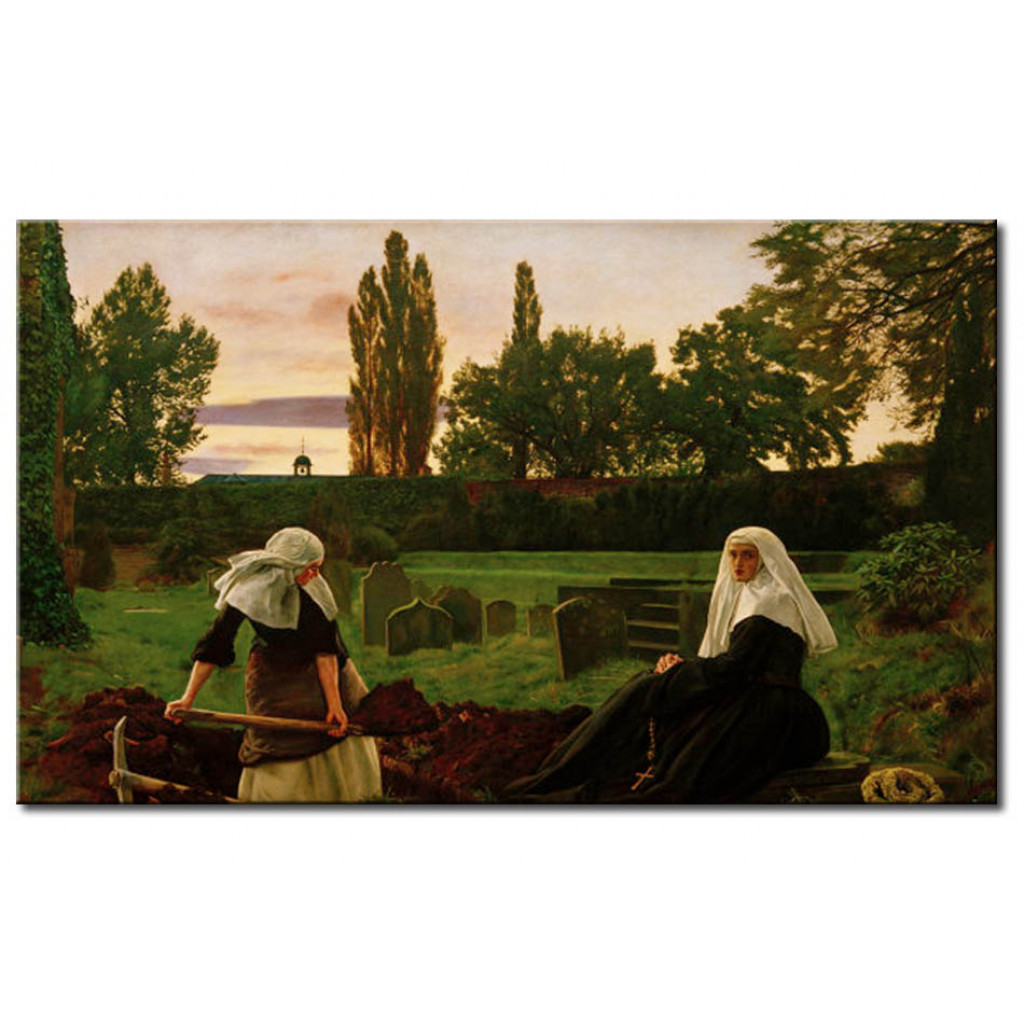 Schilderij  John Everett Millais: The Vale Of Rest