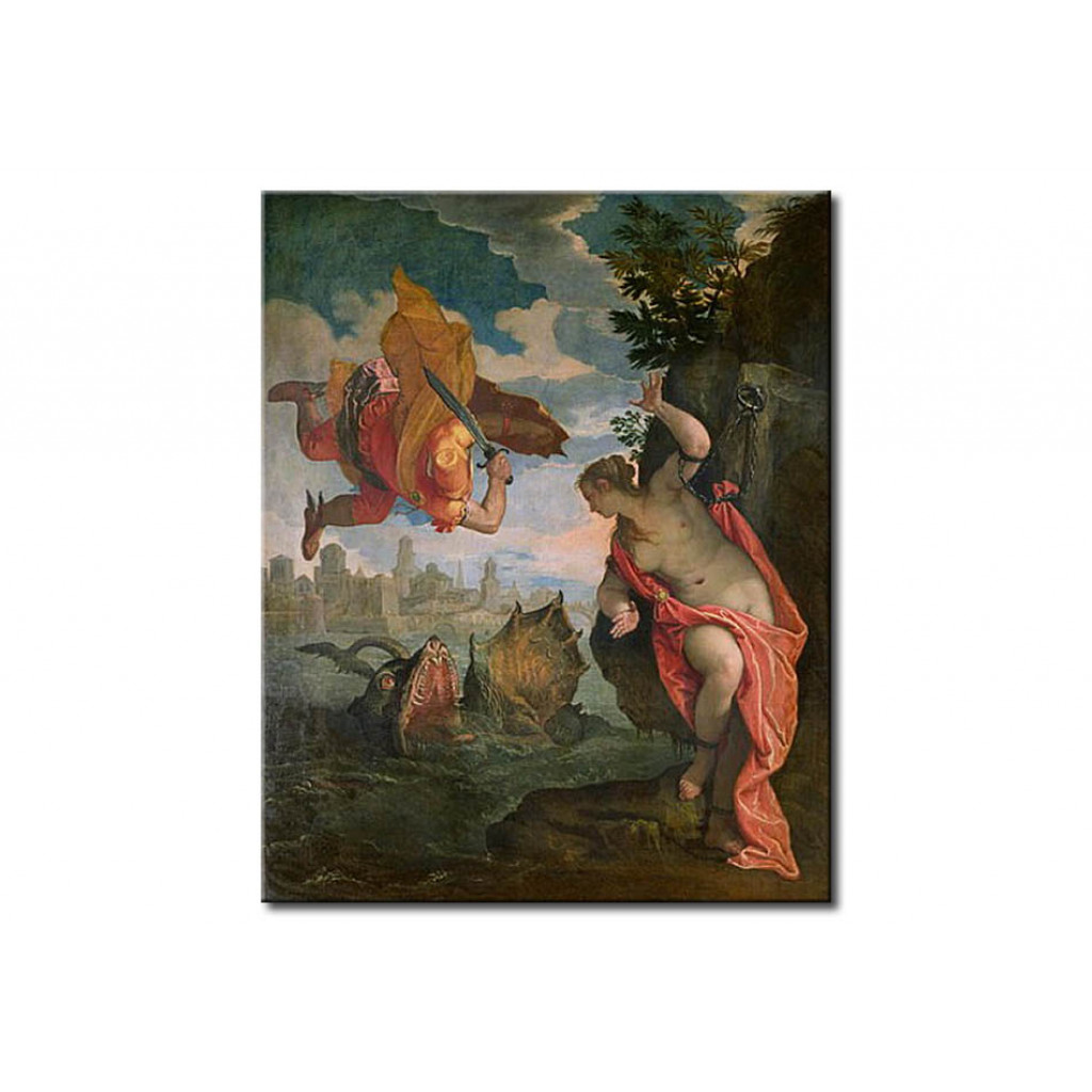 Schilderij  Paolo Veronese: Perseus Rescuing Andromeda
