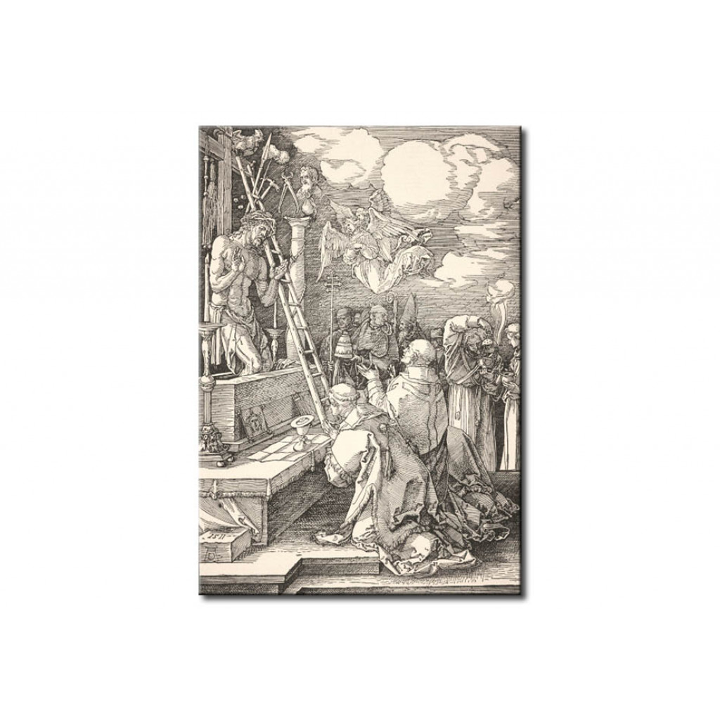 Schilderij  Albrecht Dürer: Die Messe Des Heiligen Gregor