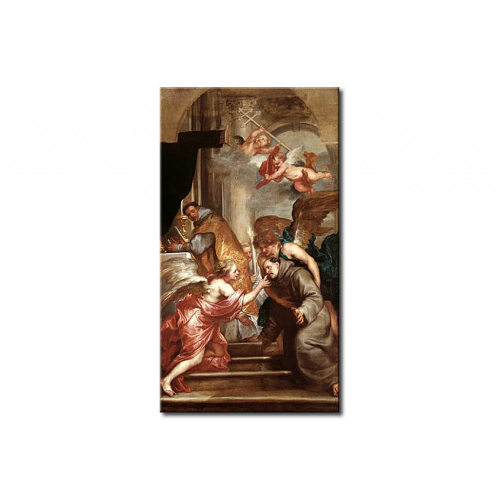 Schilderij  Anthony Van Dyck: The Communion Of St. Bonaventure