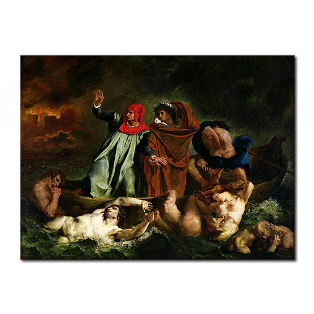 Schilderij  Eugène Delacroix: Dante