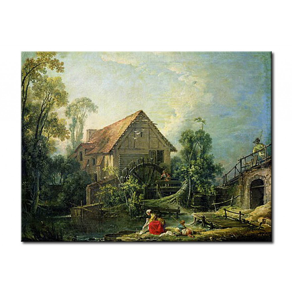 Schilderij  François Boucher: The Mill