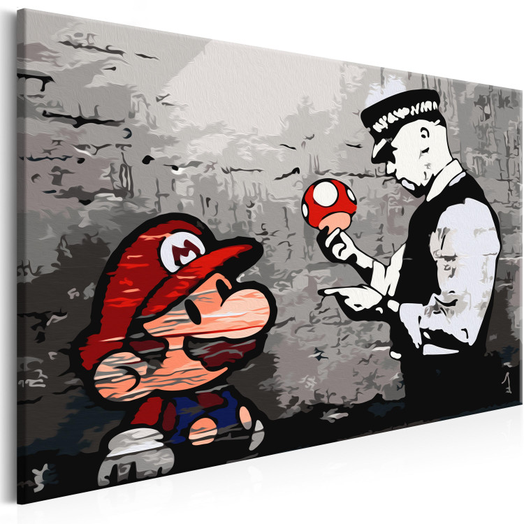  Dibujo para pintar con números Mario (Banksy) 132488 additionalImage 4