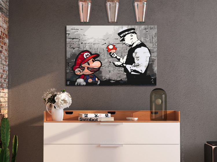 Paint by number Mario (Banksy) 132488 additionalImage 2