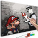  Dibujo para pintar con números Mario (Banksy) 132488 additionalThumb 7