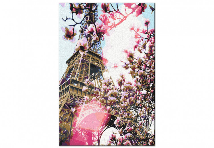 Malen nach Zahlen-Bild für Erwachsene Eiffel Tower and Magnolia Tree 138488 additionalImage 7