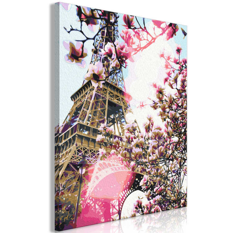 Malen nach Zahlen-Bild für Erwachsene Eiffel Tower and Magnolia Tree 138488 additionalImage 3