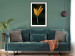 Poster Golden Vegetation - Bouquet of Leaves on a Dark Green Background 145488 additionalThumb 16