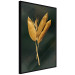 Poster Golden Vegetation - Bouquet of Leaves on a Dark Green Background 145488 additionalThumb 6