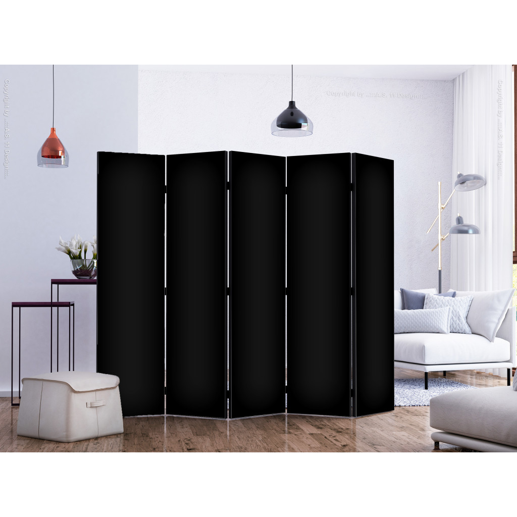 Decoratieve Kamerverdelers  Solid Black II [Room Dividers]