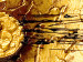 Tableau mural Abstraction dorée (3 pièces) - figures géométriques sur fond blanc 47788 additionalThumb 2