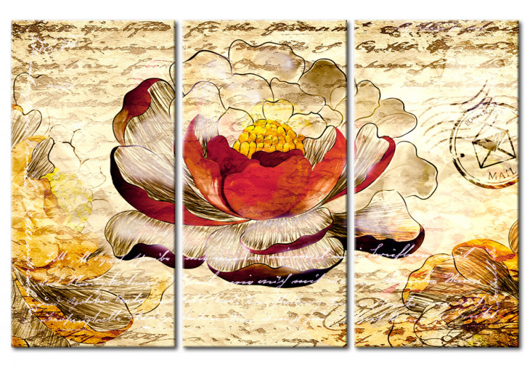 Canvas Print Retro flower 48788