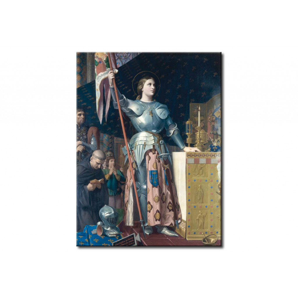 Schilderij  Jean-Auguste-Dominique Ingres: Jeanne D'Arc At The Coronation Of Charles VII