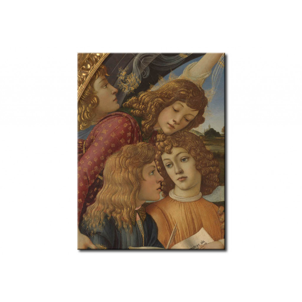 Schilderij  Sandro Botticelli: Madonna And Child With Five Angels