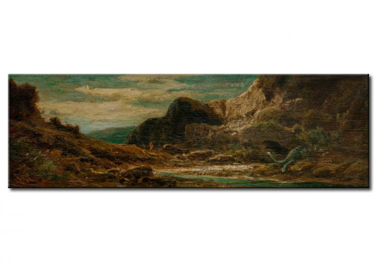Reproduction sur toile Paysage rocheux avec dragons 52688