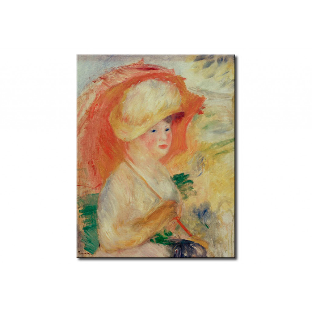Schilderij  Pierre-Auguste Renoir: Femme A L'ombrelle