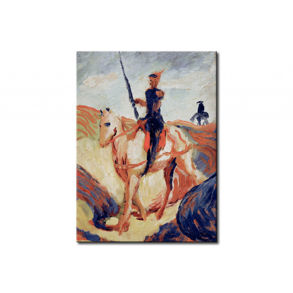 Schilderij  August Macke: Don Quichotte