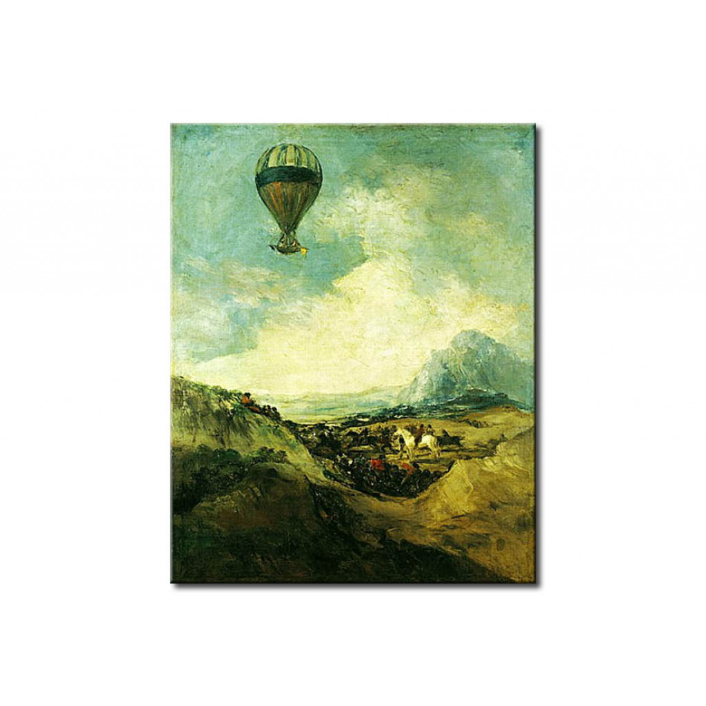 Schilderij  Francisco Goya: The Balloon Or, The Ascent Of The Montgolfier