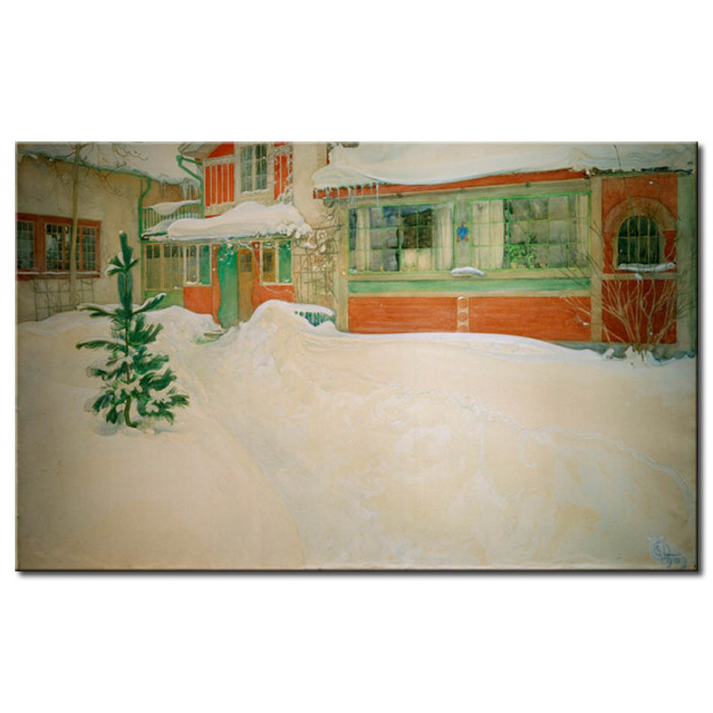 Schilderij  Carl Larsson: Snow