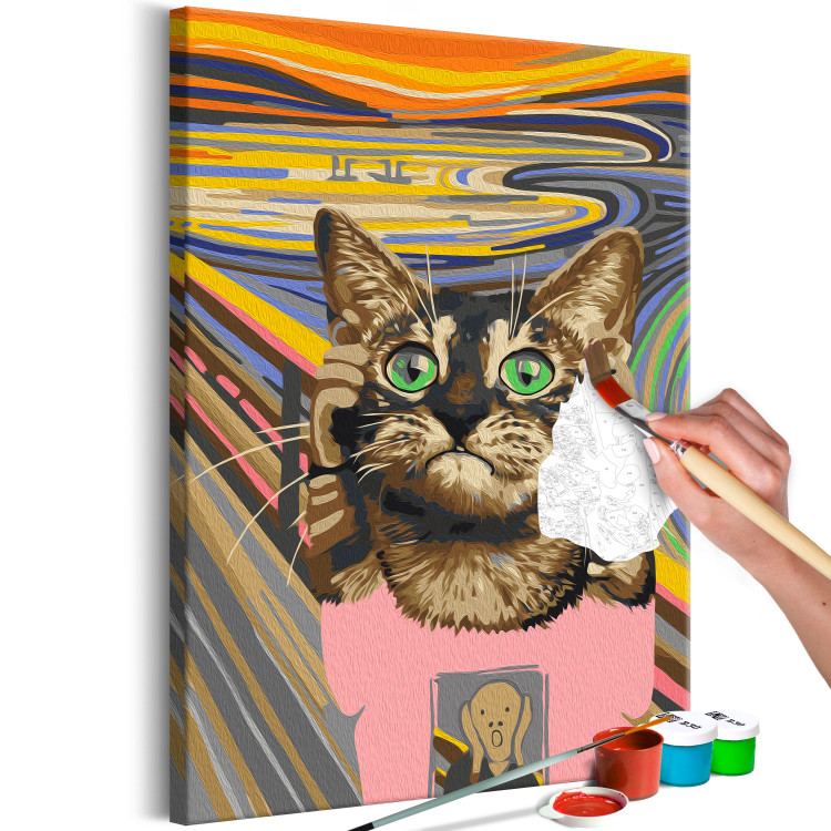 Paint by Number Kit Cat Panic 135198 additionalImage 3