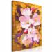 Obraz do malowania po numerach Kwitnąca gałązka - kolorowe kwiaty wiśni na złotym tle 146198 additionalThumb 6