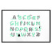 Poster English Alphabet for Children - Gray and Mint Letters with Animals 146498 additionalThumb 15