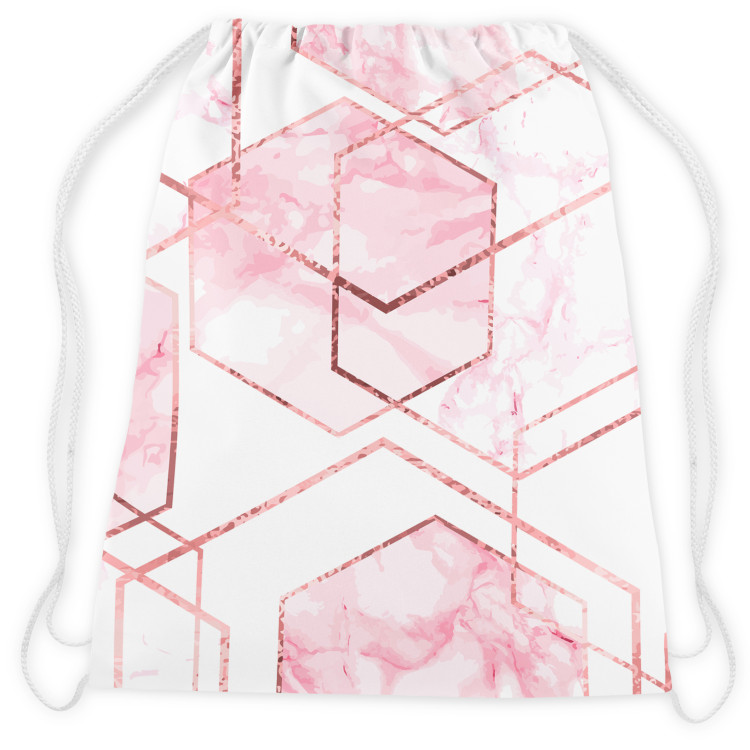 Worek plecak Kryształy marmuru - abstrakcyjna, geometryczna kompozycja glamour 147698 additionalImage 2