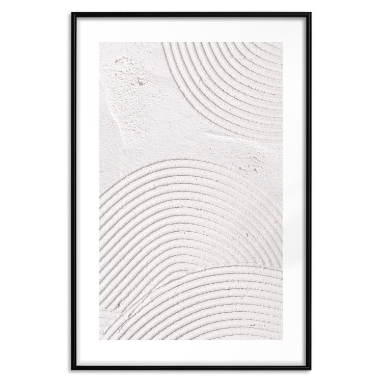 Wall Poster Grooves - Abstract Shapes in Organic Shaped Cement 149898 additionalImage 25