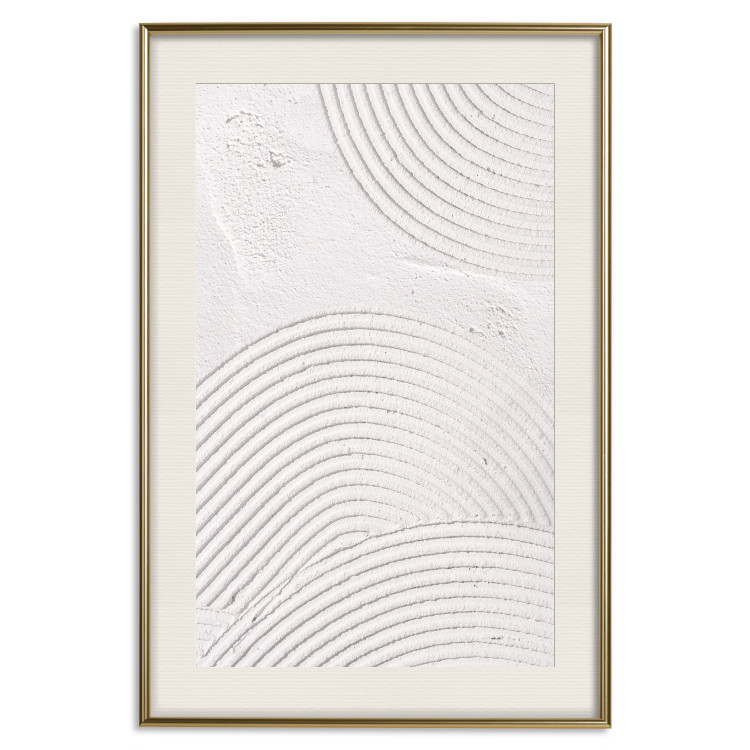 Wall Poster Grooves - Abstract Shapes in Organic Shaped Cement 149898 additionalImage 27