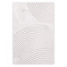 Wall Poster Grooves - Abstract Shapes in Organic Shaped Cement 149898