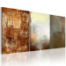 Canvas Art Print Abstraction (3-piece) - Brown fantasy with a shimmer 47998 additionalThumb 2