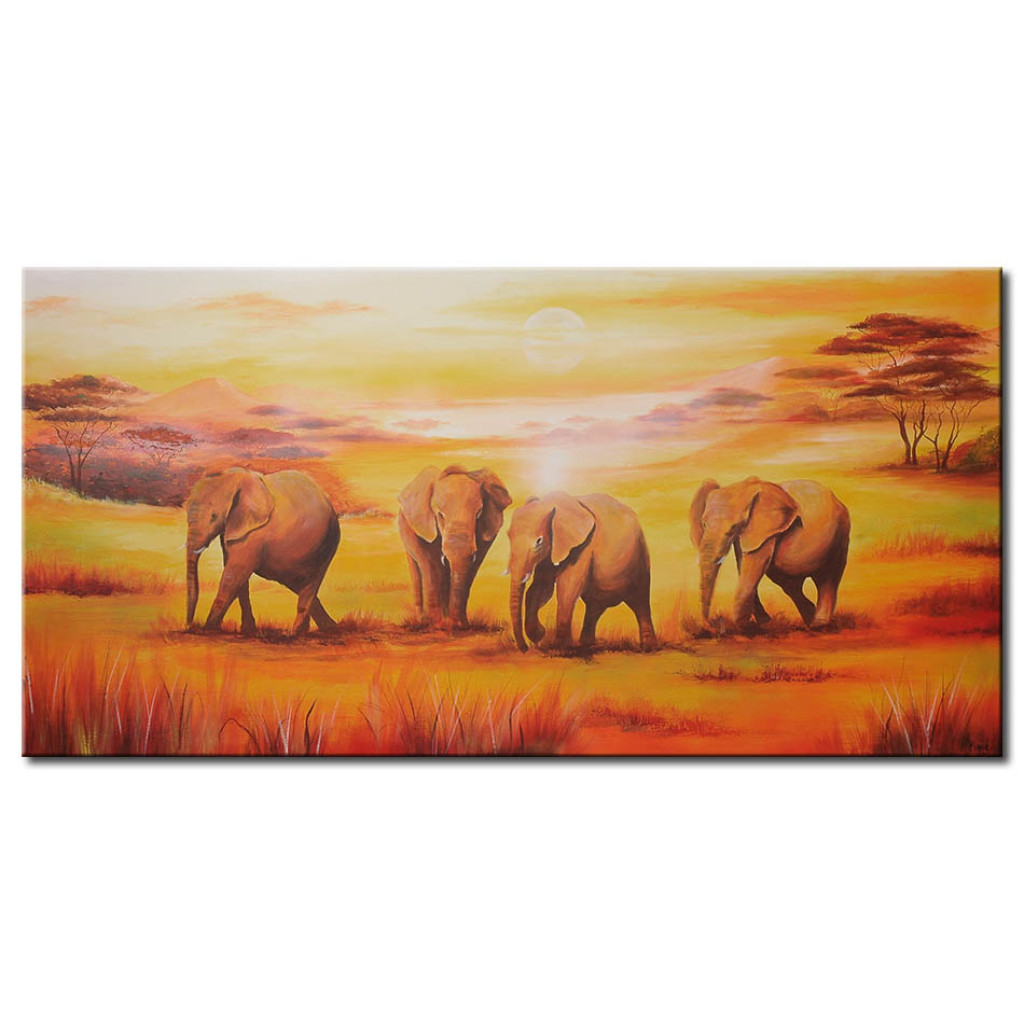 Schilderij  Afrikaanse: Koning Van De Olifanten